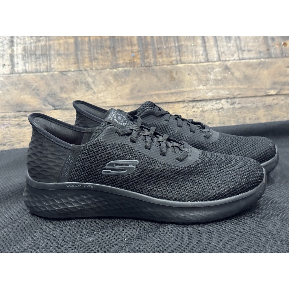 Skechers Shoes Women Work 9 1/2 Wide Fit Black Comfort Slip Ins Resistant 108209